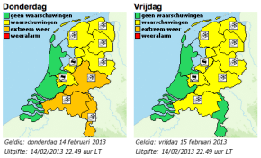 Gladde wegen door ijzel