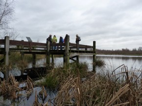 Winterse stiltewandeling