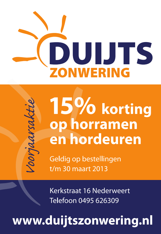 Actie Duijts Zonwering