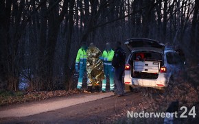 Man in kanaal Schoorbrug Nederweert 1581