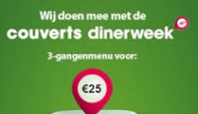 Couverts dinerweek bij Guulke