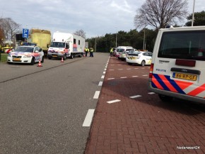 Grote controle A2 bij Maarheeze