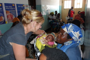 Monique in St. Anna's Health Center in Uwemba
