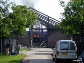 Brand in Ospel weer opgelaaid