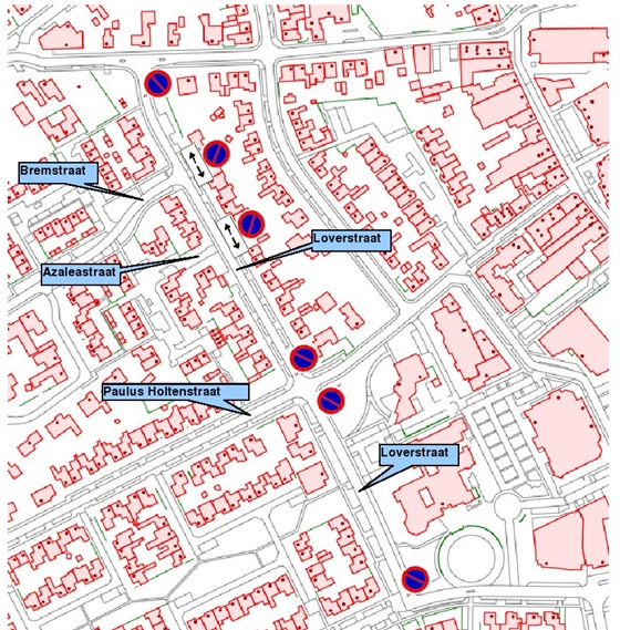 Gemeente Nederweert parkeerverbod Loverstraat