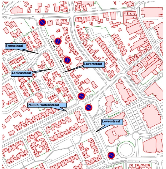 Gemeente Nederweert parkeerverbod Loverstraat