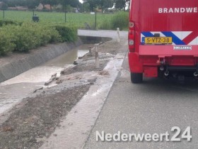 Waterleiding gesprongen Eindhovensebaan Nederweert 2993