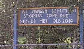 Aanmoedingsbord Schutterij St. Odilia Ospeldijk