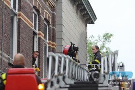 Brand bij de oude markt in Weert