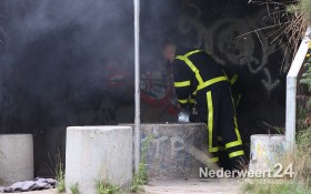 Klein buitenbrandje Ringbaan-Zuid Weert bij de skatebaan