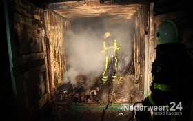 Grote brand in container bij de Toerist aan de Maaseikerweg te Weert