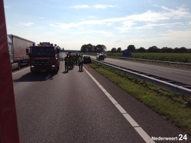 4 auto's in de slip op A2 