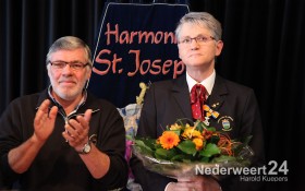 Onderscheiding Harmony St Joseph Nederweert bij Willem Tel Budschop