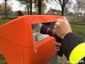 Brand in brievenbus