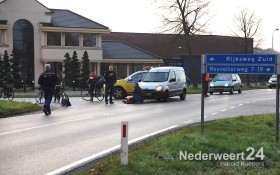 Ongeval fietser met auto op de Pannenweg Nederweert