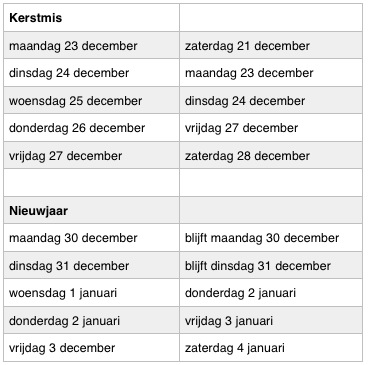 Ophaalschema huisvuil