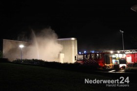 Brand Molenakkerplein in buurtcentrum Weert