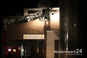 Brand Molenakkerplein in buurtcentrum Weert