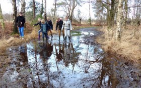 Gezinstocht  Winterpret in De Groote Peel