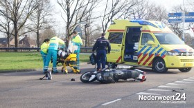 4motorijder gewond na aanrijding brugske nederweert