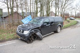 Ongeval Molenbrugweg Swartbroek twee personen auto's tegen elkaar
