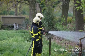 Donderdagavond was er een klein mini brandje op de Winnerstraat in Nederweert.