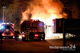 Grote brand woonwagenkamp Eindhovenseweg Weert