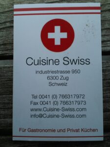 Cuisine Swiss