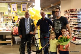 Winnaar racefiets bij Jumbo Heerschap