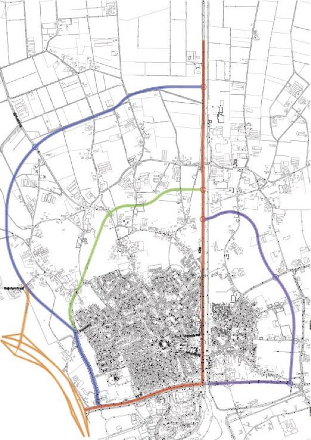 Overzicht alternatieven randweg NederweertN266 Nederweert