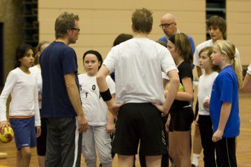 Handbalclinic van de Limburg Lions