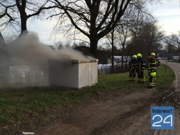 brand trafohuis Winnerstraat Nederweert - rook