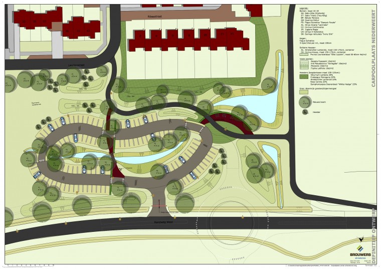Aangepast ontwerp carpoolplaats