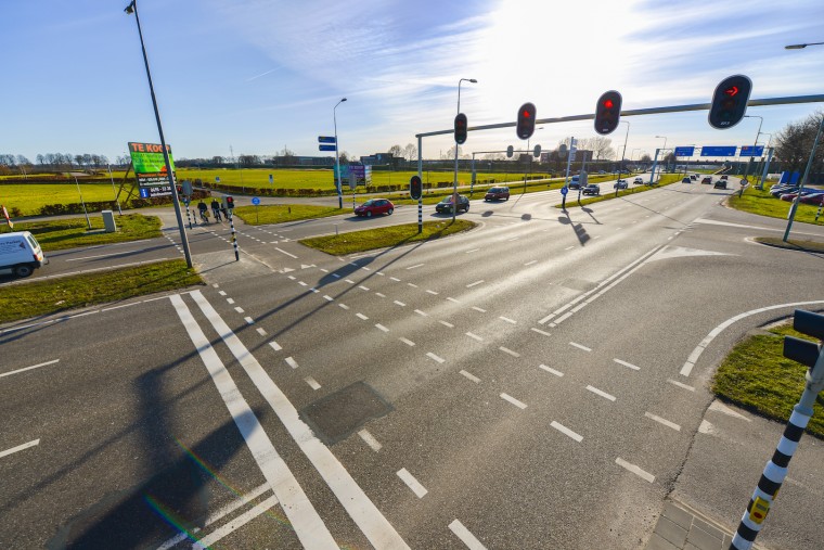 kruispunt randweg A2 Nederweert