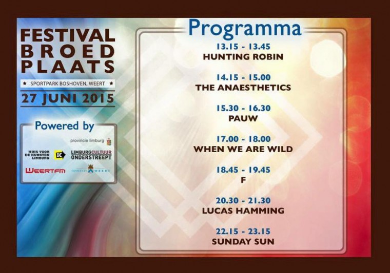 festival Broedplaat 2015 line up