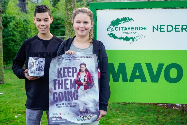 Foto behorend bij persbericht Serious Request CITAVERDE College Nederweert