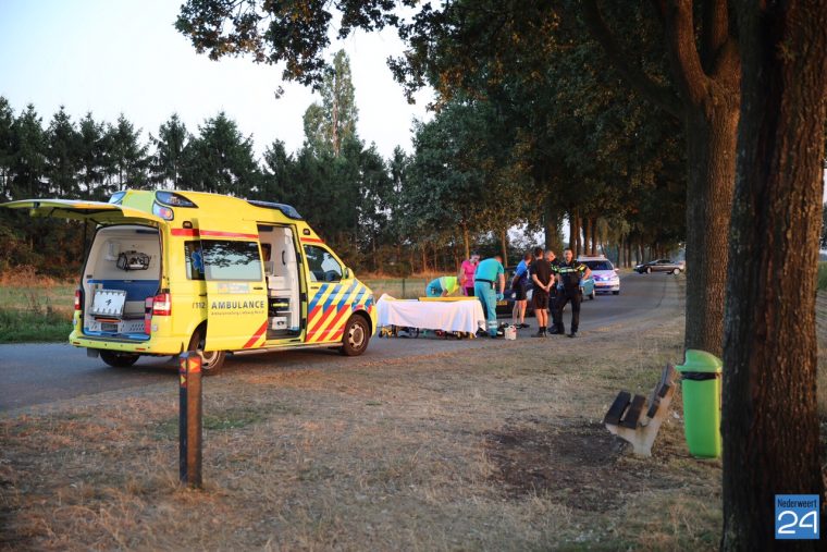 Wielrenster onderuit in Hunsel