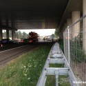 Auto in vangrail op A2