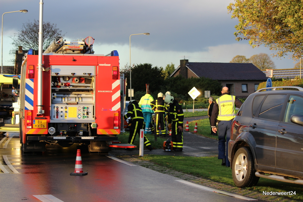 Aanrijding op de Klaarstraat in Ospel