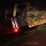 Auto in de sloot Caluna Heythuysen