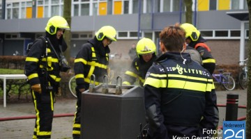 Containerbrand Serviliusstraat Weert