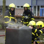 Containerbrand Serviliusstraat Weert