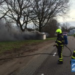 brand transformatorhuis Nederweert - brandweerman