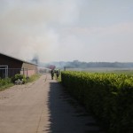 Brand geitenboekerij Weert 4369 brandweerwagen