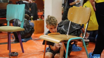 Kindervakantiewerk Nederweert 2015 maandag schilderen