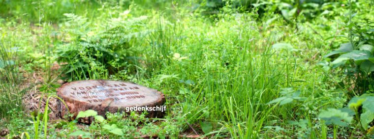 Crematorium Weerterbos Nederweert gedenkschijf