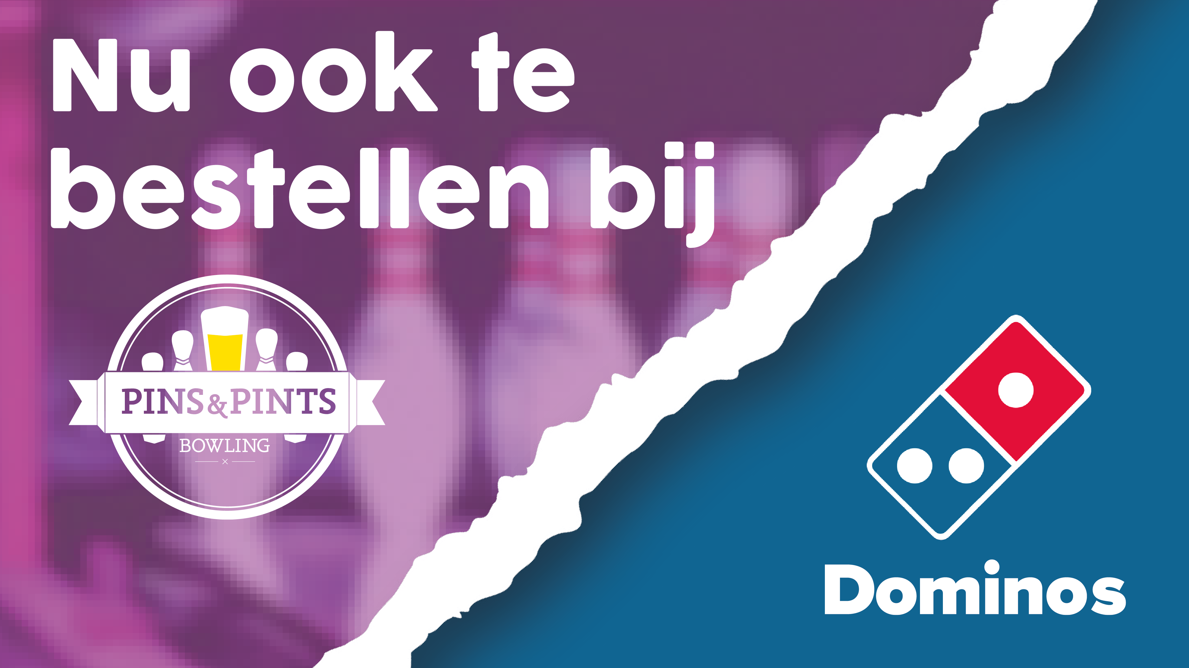Samenwerking tussen Domino's Pizza en Pins & Pints Bowling een feit