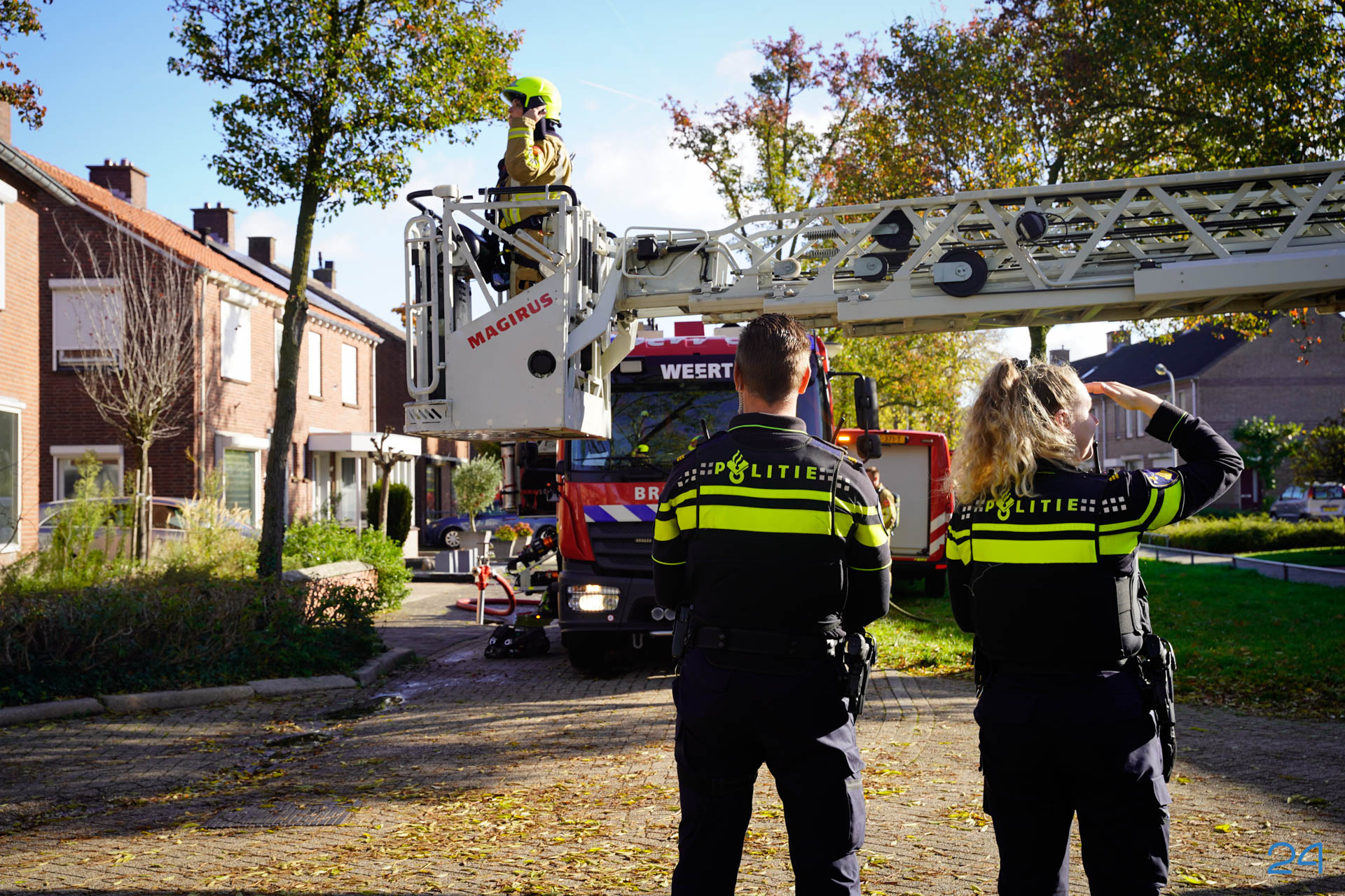 Woningbrand aan de Molenveldstraat in Weert