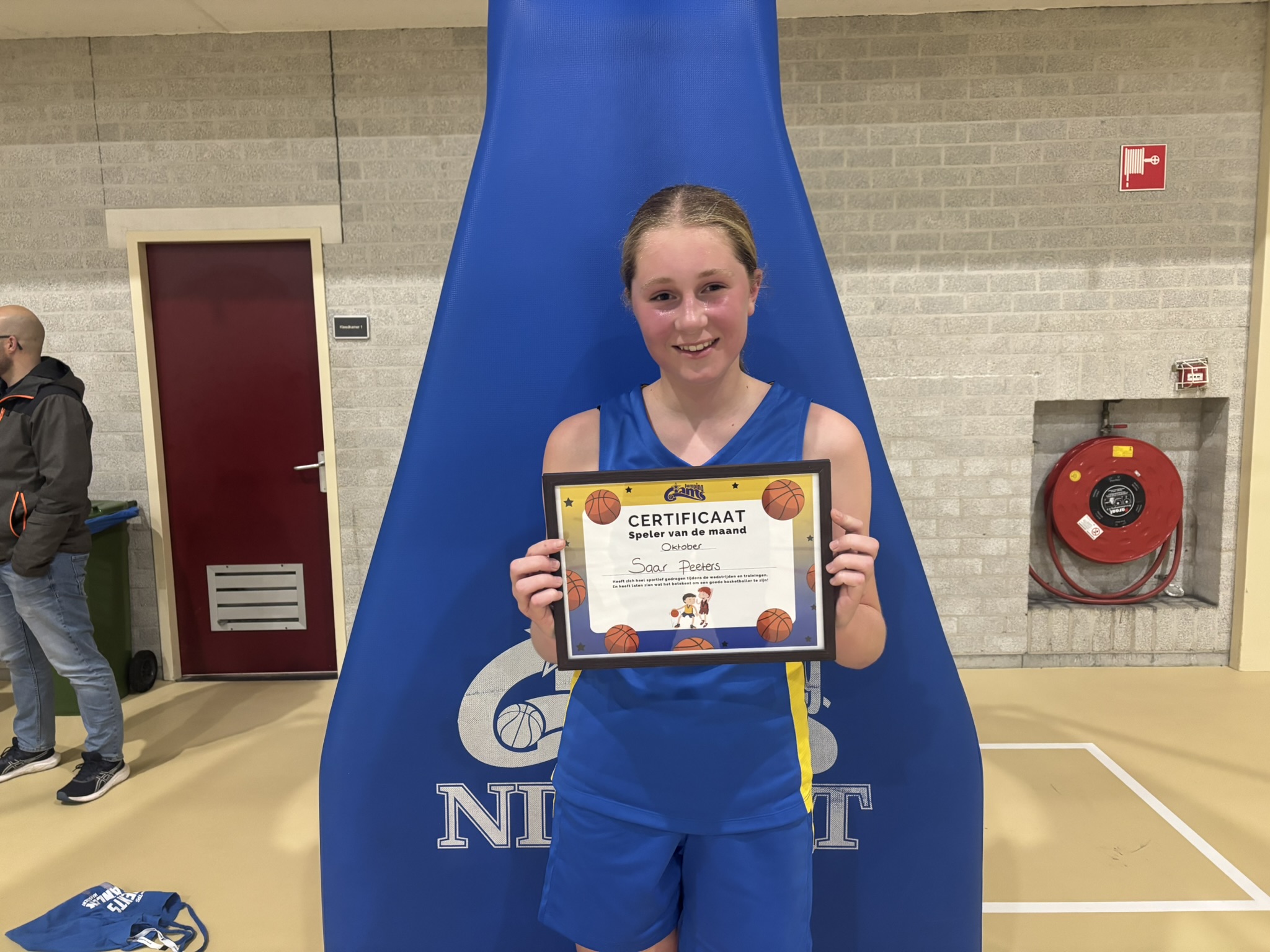 Saar is ‘Spelertje van de maand oktober’ bij Jumping Giants