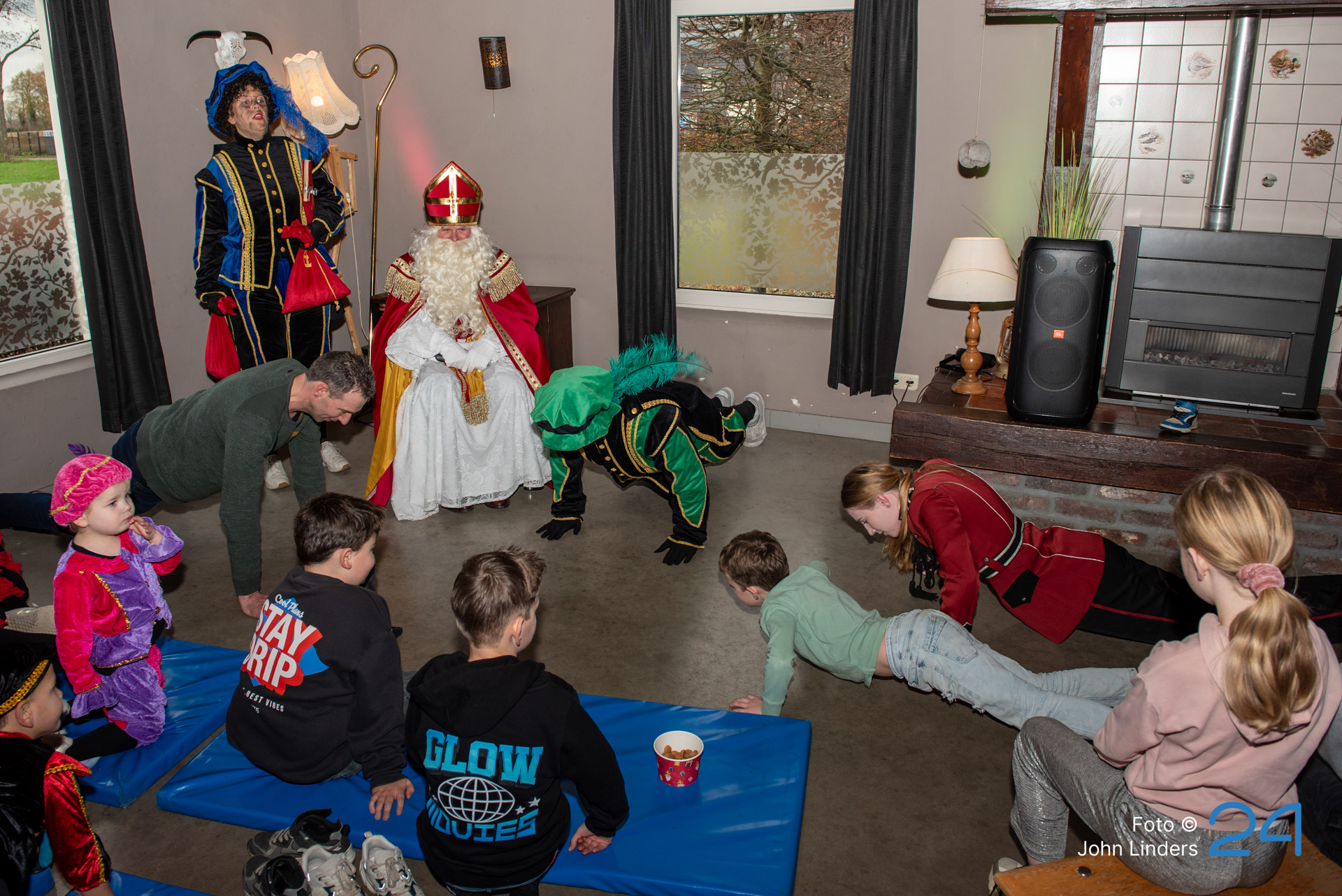 Sinterklaas was vandaag met Sportpiet in Ospeldijk met